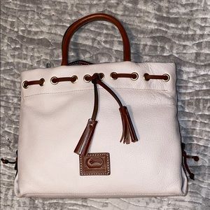 Dooney & Bourke tassel pebble leather tote